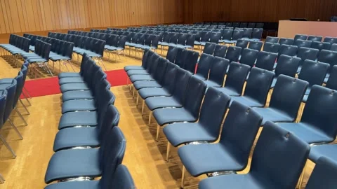 Seating rows in empty concert venue Stock Footage 311732246