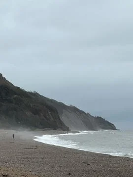 Seaton beach Devon England Stock Photos
