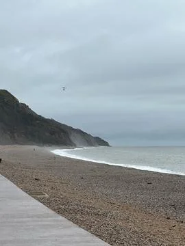 Seaton beach Devon England Stock Photos