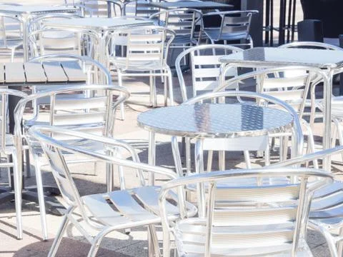 Seats metallic reflection Stock Photos