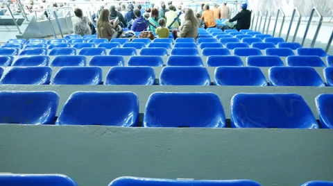 Seats on Stadium Stock Footage 68368572