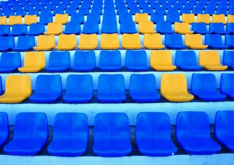 Seats in stadium Stock Photos