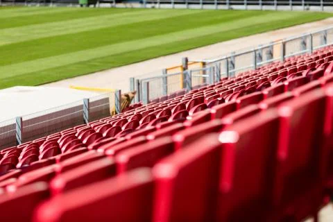 Seats at stadium Stock Photos