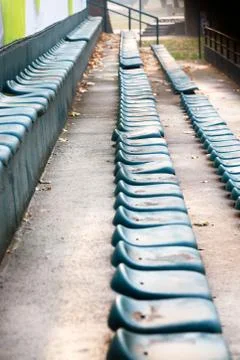 Seats at a stadium Stock Photos