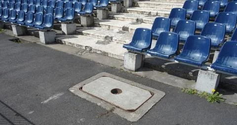 Seats in stadium Stock Photos