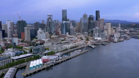 Seattle Aerial 5 Stock Footage 263094543