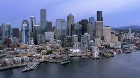 Seattle Aerial 6 Stock Footage 263094507