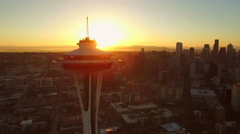Seattle Aerial Stock Footage 49735003
