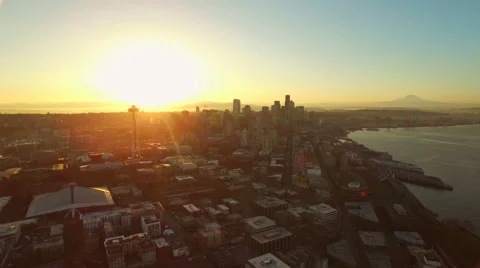 Seattle Aerial Stock Footage 49736074