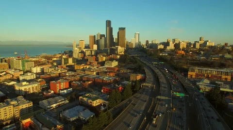 Seattle Aerial Stock Footage 49736458