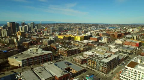 Seattle Aerial Stock Footage 50300233