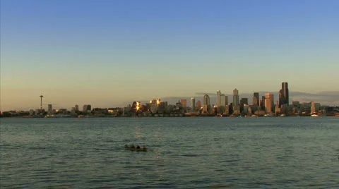 Seattle Alki beach timelapse Stock Footage 770283