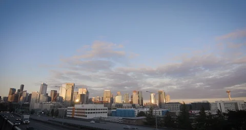Seattle Amazon Headquarters HQ1 Stock Footage 98287452