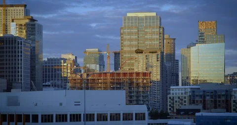 Seattle Amazon Headquarters HQ1 Stock Footage 98287497