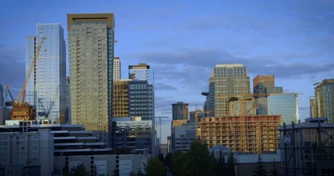 Seattle Amazon Headquarters HQ1 Stock Footage 98291819