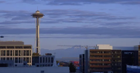 Seattle Amazon Headquarters HQ1 Stock Footage 98291972