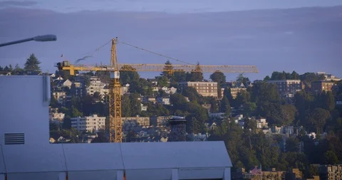 Seattle Amazon Headquarters HQ1 Stock Footage 98292222