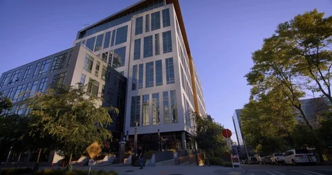 Seattle Amazon Headquarters HQ1 Stock Footage 98292570