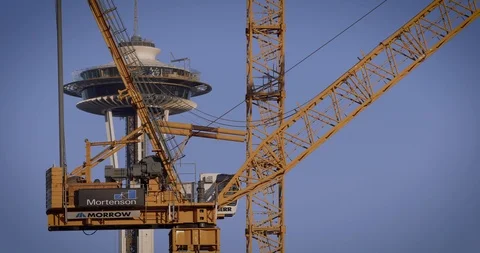 Seattle Amazon Headquarters HQ1 Stock Footage 98292726