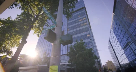 Seattle Amazon Headquarters HQ1 Stock Footage 98293096