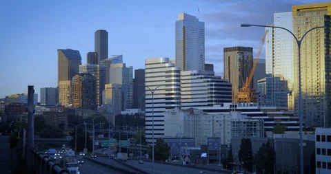 Seattle Amazon Headquarters HQ1 Stock Footage 98293757