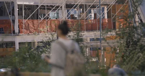 Seattle Amazon Headquarters HQ1 Stock Footage 98294494