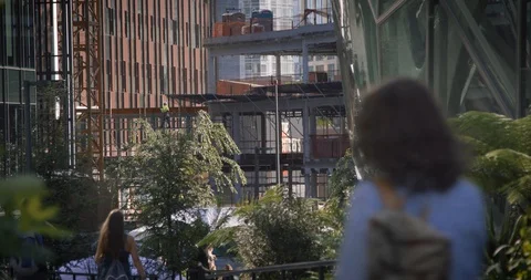 Seattle Amazon Headquarters HQ1 Stock Footage 98294511