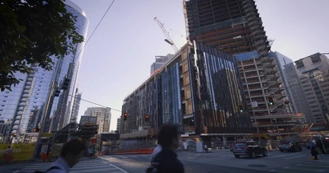 Seattle Amazon Headquarters HQ1 Stock Footage 98295091