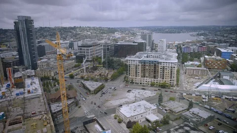 Seattle Amazon Headquarters HQ1 스톡 동영상 98304769
