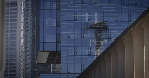 Seattle Amazon Headquarters HQ1 스톡 동영상 98305526