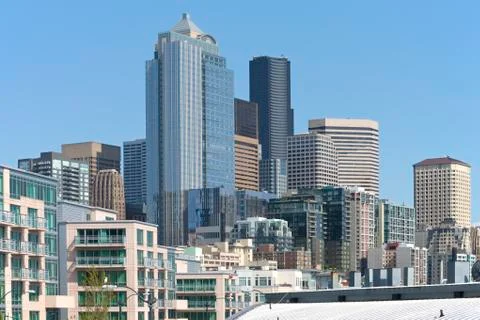 Seattle architecture. Stock Photos