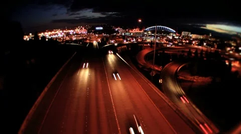 Seattle bridge Stock Footage 8554112