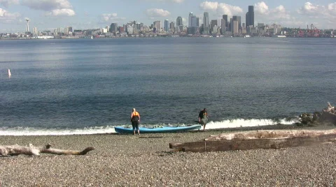Seattle City Skyline Stock Footage 525532