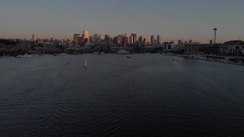 Seattle City Skyline Stock Footage 97595186