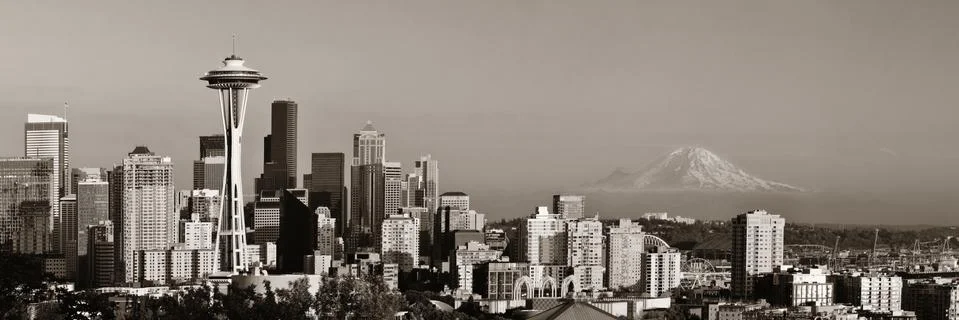 Seattle city skyline Stock Photos