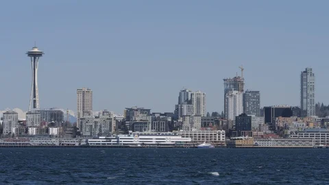 Seattle Cityscape During Outbreak 库存影片 126836949