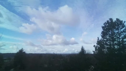 Seattle cloudy skyline Video stock 148059024