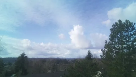 Seattle cloudy skyline Stock Footage 148059046