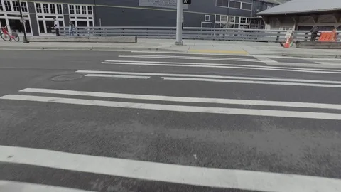 Seattle Cross Walk 01 Stock Footage 106880734