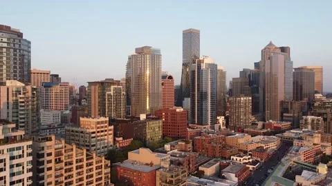 Seattle at dawn Stock Footage 138755820