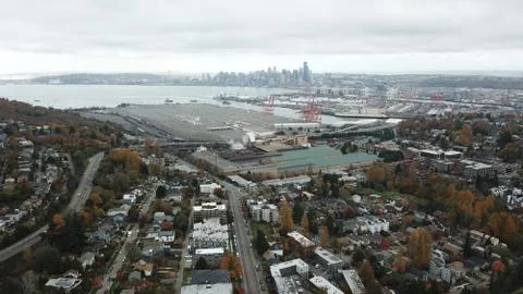Seattle at a distance Stock Photos