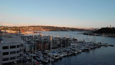 Seattle Dock 스톡 동영상 98028041