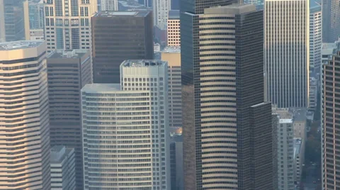 Seattle Downtown From Above 1 Stock Footage 34138993