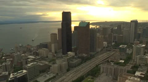 Seattle downtown Stock Footage 10561847