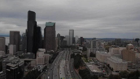 Seattle Downtown Stock Footage 97730234
