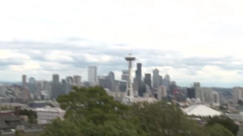 Seattle - Downtown pans Video stock 40477330