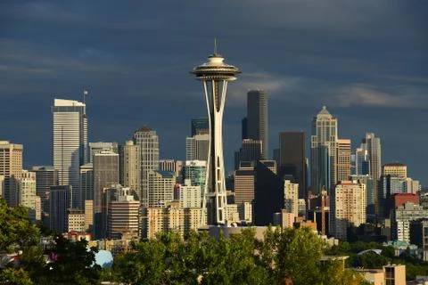 Seattle downtown Stock Photos