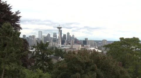 Seattle - Downtown Push-In Video stock 40477105