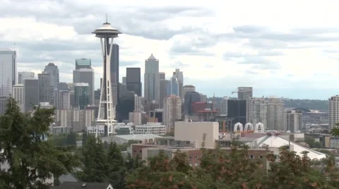 Seattle - Downtown zoom out Video stock 40477104