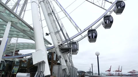 Seattle Ferris Wheel Video stock 51790275